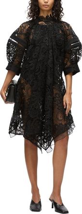 3.1 Phillip Lim Corded Embroidered Lace Flounce Mini Dress
