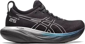 Asics Asics Gel-Nimbus 25 Platinum Womens Black Running Shoes - Size UK 7