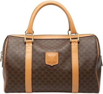 Celine Pre-owned Handbags, female, Brown, Size: ONE SIZE Pre-owned Boston Bag