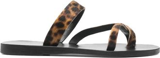 Ancient Greek Sandals Daphnae - Dames - Slippers - Zwart - 37 EU - Leer - Schoenen