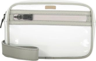 Herno Tassen, Dames, Wit, ONE Size, Polyester, Logo Belt Bag met Afneembare Riem