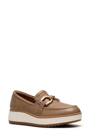 Clarks Zylah Patent Loafer in Taupe Leather at Nordstrom Rack, Size 8.5