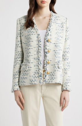 Kobi Halperin Sapphire Tweed Jacket in Blue Multi at Nordstrom, Size X-Small