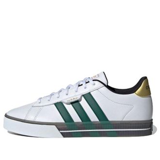 adidas neo Daily 3.0 Shoes White/Green/Golden H01206