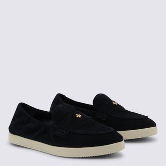 Tory Burch Womens Flat Shoes Navy _cover Le Sole Rubber