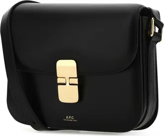A.P.C. Womens Grace Crossbody Bag Black Vache