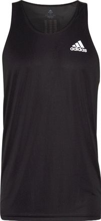 adidas Mens adidas Solid Color Alphabet Logo Running Sports Vest Black HB7457