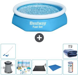 Bestway Piscina Bestway Fast Set Redonda - 244x61 Cm - 8-piezas S21405