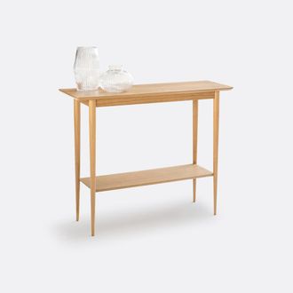 La Redoute Interieurs Console met dubbel tafelblad in essenhout, Lussan