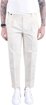 Pantaloni Torino Broeken - Heren - Chinos - Wit - S - Katoen - Broeken