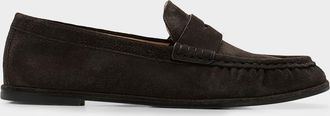 Stuart Weitzman Spencer Suede Penny Loafers