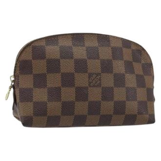 Louis Vuitton Pre-owned Damier Ebene Canvas Pouch - - Pre-owned - Donna - Marrone - ONE SIZE
