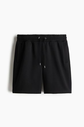 H&M Sweatshorts in Regular Fit - Schwarz