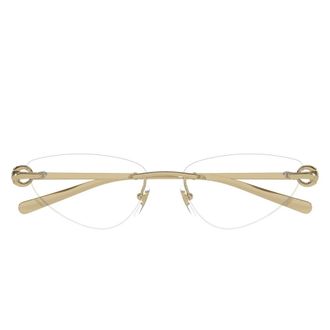 Gucci Glasses, unisex, Yellow, Size: 54 MM Gg1702O Optical Frame