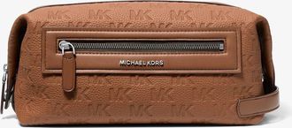 Michael Kors Jet Set Logo Embossed Leather Travel Kit