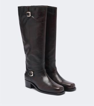Staud Brooklyn leather knee-high boots