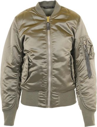 Alpha Industries Ma-1 Base Flight Jacket - - Jackets - Donna - Verde - XS