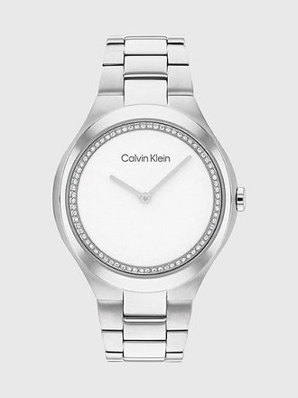 Calvin Klein Crystal Bezel Bracelet Watch
