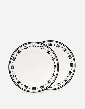 Dolce & Gabbana Set 2 Piatti Dessert - Dessert Plates Multicolor Onesize