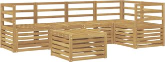 vidaXL Conjunto De Sof&aacute;s De Exterior 6 Uds. Blanco Vidaxl