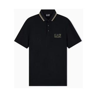 Emporio Armani Polo Premium Label - - Tops - Uomo - Nero - M