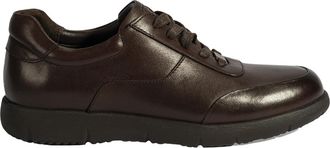 Desa Man Lace-Up Shoes - Leather Upper, Low-Cut Design, Rain-Resistant, Breathable | Brown - 41