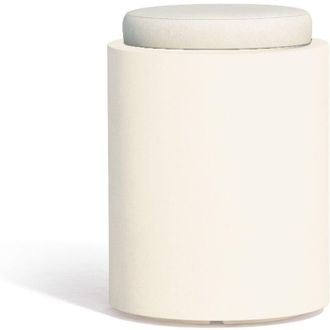 Monacis Puf Redondo De Resina Mod. Round &Oslash; 40 Cm Blanco