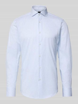 HUGO BOSS Slim Fit Businesshemd aus Baumwoll-Mix Modell HANK in Bleu, Größe 38