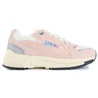 Autry Womens Hyperway Low Trainers - Pink Suede - Size UK 8