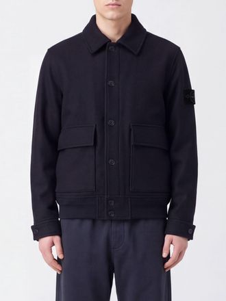 Stone Island Ghost Piece Car Coat in Wool Flannel with PrimaLoft Padding
