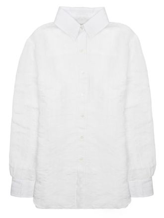 Department Five White Regular Solid Shirt