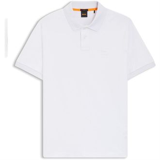 HUGO BOSS Polo-shirt voor heren met Passenger Box-logo (Wit)