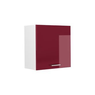Vicco Armario Colgante R-line, Rojo De Alto Brillo, 60 Cm Con 1 Puerta, Vicco