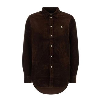 Polo Ralph Lauren Classic Fit Corduroy Shirt - female - Polo Ralph Lauren - Shirts - Brown - M - Blouses & Shirts