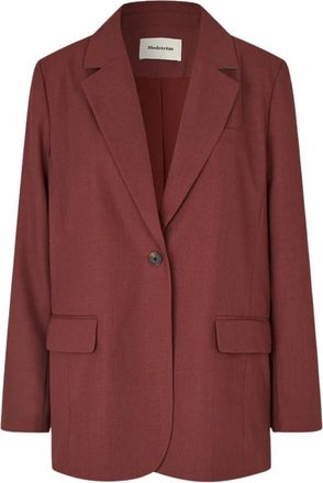 Modstr&ouml;m Jassen, Dames, Rood, XS, Polyester, Klassieke Gale 2 Blazer - Andorra