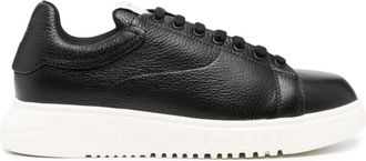 Emporio Armani Logo leather sneakers