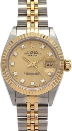 Rolex Pre-owned Datejust Acciaio Inossidabile Oro Giallo Automatico - - Pre-owned - Donna - Giallo - ONE SIZE