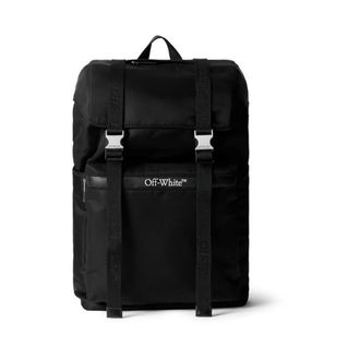 Off-white Backpacks, male, Black, Size: ONE SIZE Outdoor Nylon Backpack
