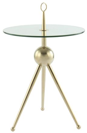 Alpha Collection Beistelltisch Trix - Gold/Klar
