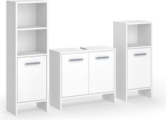 Vicco Conjunto De Muebles De Ba&ntilde;o Karli, Blanco, 3 Piezas, Vicco