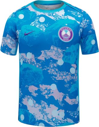Nike Orlando Pride Nike Mens NWSL Short-Sleeve Pre-Match Top in Blue | M21556ORLP26-NEB
