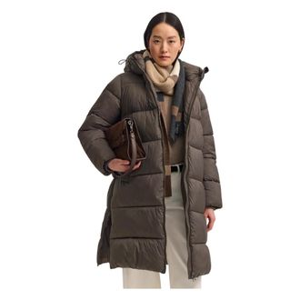 Bugatti Gewatteerde parka met warmtecomfort - Dames - Mantels - Bruin - Maat: 2XL Zijde