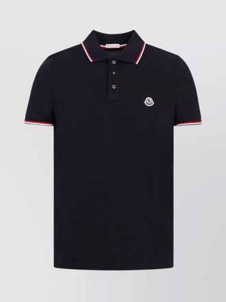 Moncler ss polo shirt contrast trim