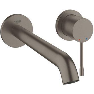 GROHE Essence - Rubinetto l a 2 fori per lavabo, grafite scura spazzolata 19967AL1 - Grohe