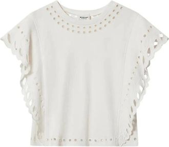 Isabel Marant Top de algod&oacute;n - Tops - Mujer - Beige - XS
