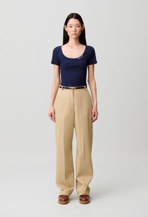 Claudie Pierlot T-Shirt coton brod&eacute;