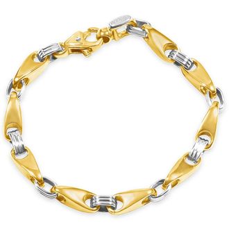 Pompeii3 Mens Link 14k Gold (48gram) or Platinum (77gram) 6.5mm Bracelet 8.5