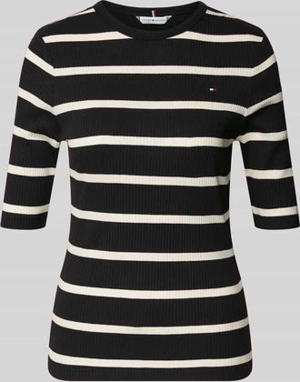 Tommy Hilfiger Slim Fit Shirt aus Viskose-Mix in Black, Gr&ouml;&szlig;e XXL