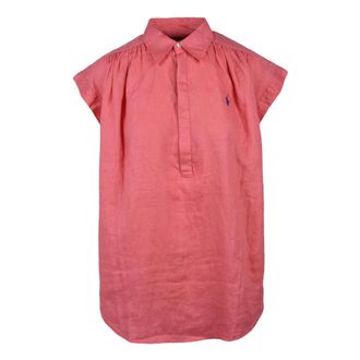 Polo Ralph Lauren Overhemden, Dames, Roze, S, Linnen, Shirts