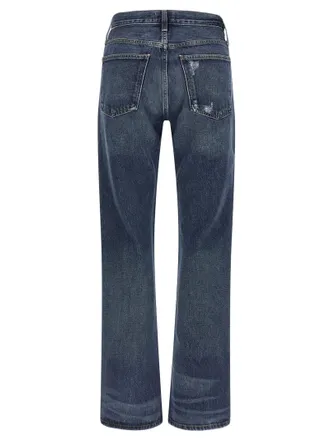 A Gold E Kick Boot Jeans - Navy